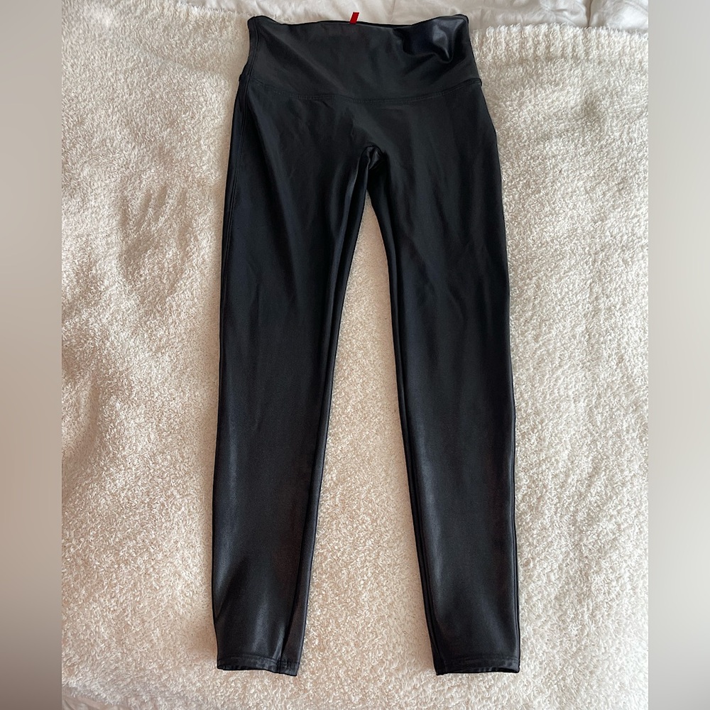 Faux Leather Spanx Leggings size XL